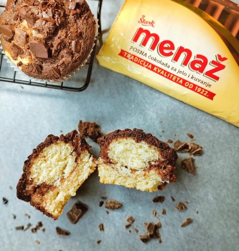 Mramorni kokos mafini