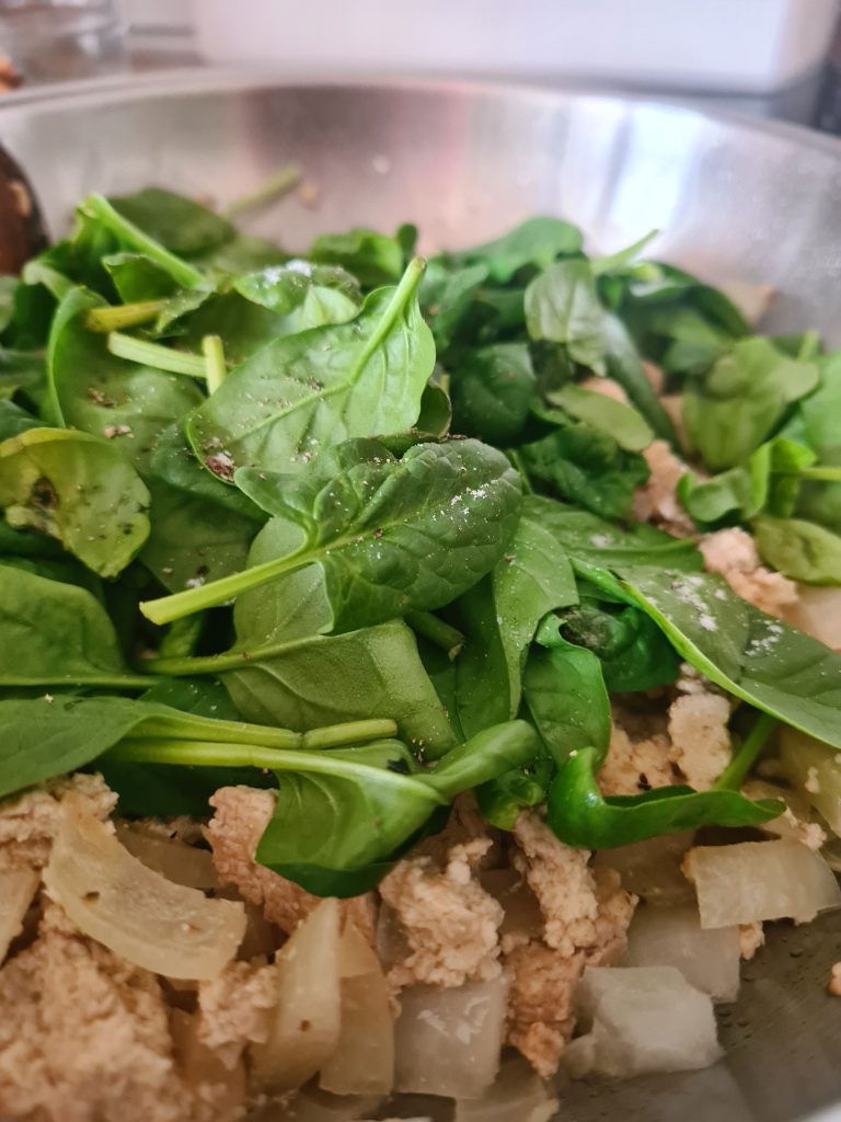 Tofu sa spanaćem na ulju