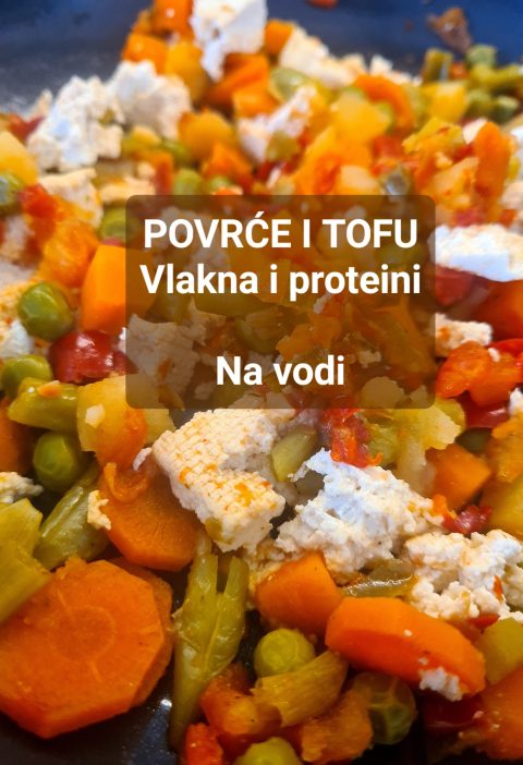 Posni tanjir sa tofuom i povrćem