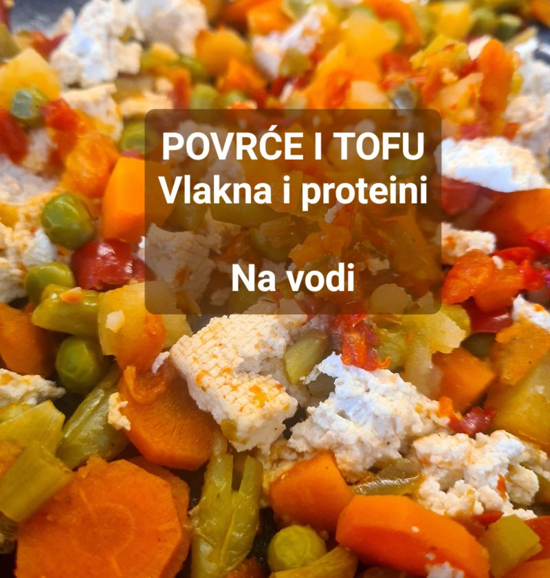 Posni tanjir sa tofuom i povrćem